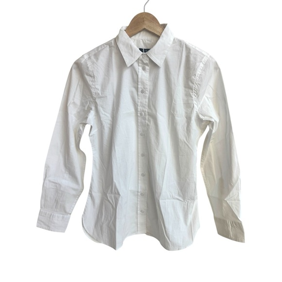 J Crew White Wren Slim Shirt Stretch Cotton Poplin Button Up Collar Women Size 2 - Picture 6 of 15
